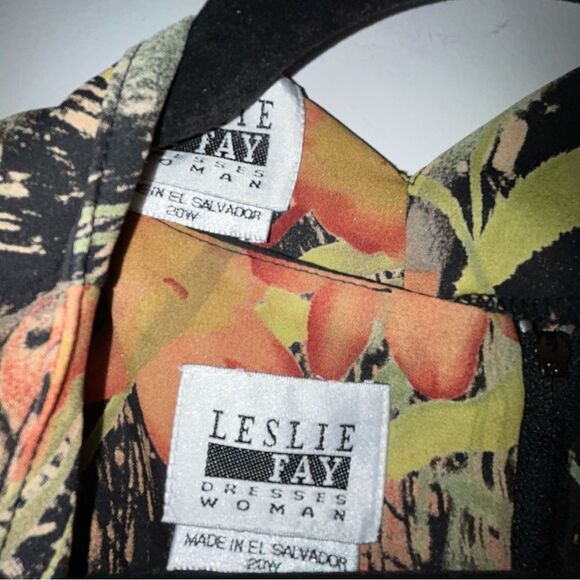 Leslie Fay Floral Print Sleeveless Maxi Dress Long Sleeve Blouse Top 2 Pc. Set - Picture 10 of 15